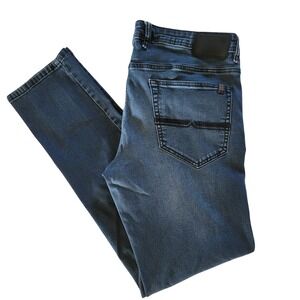 Buffalo David Bitton Axel Slim Stretch Jeans Mens 34x34 Dark Wash Blue Denim